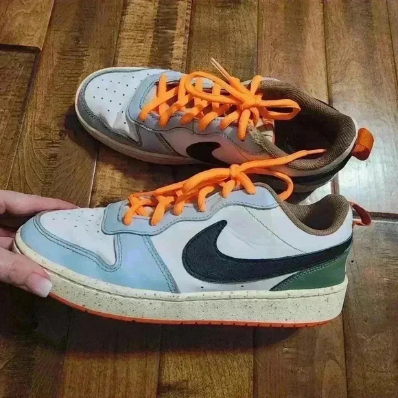 Nike Court Borough Low 2(GS) DX6052-101 Multicolor Size 7 Youth Shoes - Picture 4 of 12